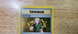 Pokemon Lt. Surge Trainer 017/132 Gym Heroes Holo 1st Edition English Vintage - Image 2
