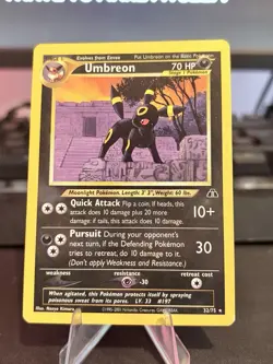 Pokemon Umbreon 32/75 Neo Discovery – Lightly Played – Vintage WOTC – Authentic - Image 1