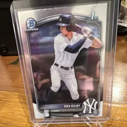 2025 Bowman Draft Chrome Dax Kilby #BDC-146 1st Edition Prospect Yankees - Image 1