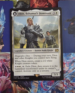 Dion, Bahamut's Dominant - Final Fantasy MTG - Rare Bordered -Free card included - Image 1