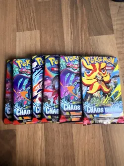 Pokemon Mega evolution Chaos Rising 12 X Opened Packs No Hit Cards - Image 1