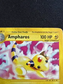 Ampharos 34/165 Rare Expedition Base Set Pokemon HP - Image 2