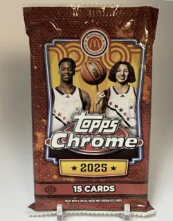 2025 Topps Chrome McDonald's All American Basketball Hobby Pack - Image 1