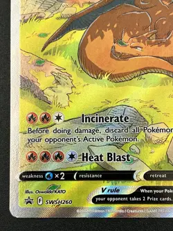 🔥Charizard V Black Star Promo SWSH260 AGS Full Art Holo 2022 NM🔥 - Image 5