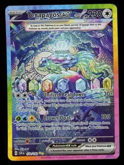 TERAPAGOS EX 2024 Pokemon S&V Stellar Crown #170/142 Special Illustration Rare - Image 1