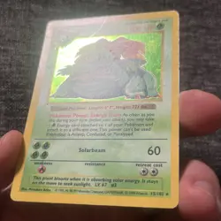 Pokemon Venusaur Base Set Shadowless 15/102 Holo Rare 1999 Edition TGC - Image 3