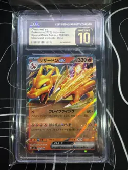 CGC 10 Pristine Charizard ex Holo 009/049 Special Deck Set Japanese Pokemon Card - Image 1