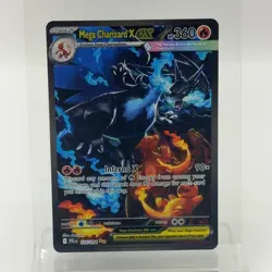 Pokemon TCG Phantasmal Flames Mega Charizard X EX 125/94 Holo English NM - Image 1