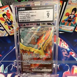 Pokemon TCG CGC 9 Team Rocket's Moltres ex SV10 208/182 Ultra Rare Holo - Image 1