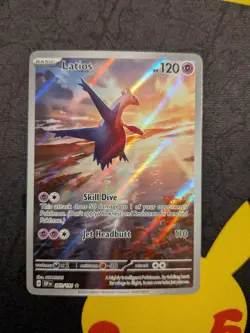 Latios 203/191 Illustration Rare Scarlet & Violet Surging Sparks Pokemon TCG - Image 1