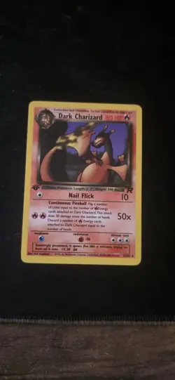 2000 Pokemon DARK CHARIZARD #21/82 Team Rocket 1st Edition Rare English - Image 1