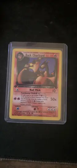 2000 Pokemon DARK CHARIZARD #21/82 Team Rocket 1st Edition Rare English - Image 2