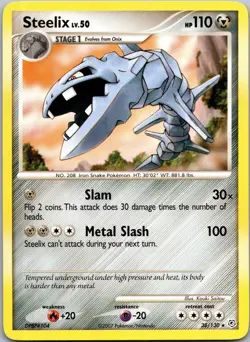 Steelix 38/130 R Diamond & Pearl Pokemon Near Mint - Image 1