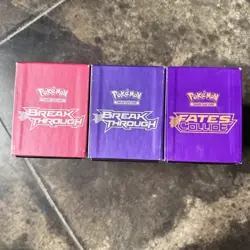 Pokemon XY Breakthrough ETB Opened mega Mewtwo X Y Fates Collide EMPTY - Image 2