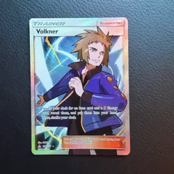 Pokemon TCG Volkner Ultra Prism 156/156 Holo Full Art Ultra Rare - Image 1