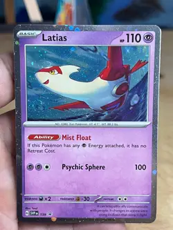 Scarlet & Violet Promo Latias (Cosmo Holo Double Swirl) 139 Pokemon LP - Image 1