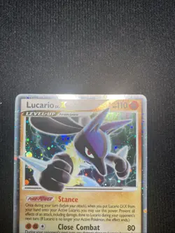 Pokemon TCG Lucario Lv X Promo Holo - Pokemon Promos Promotional Card - Image 2