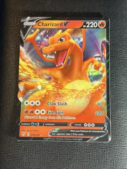 Pokemon TCG Charizard V 019/189 Darkness Ablaze Ultra Rare - Image 1