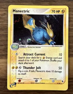 Manectric Holo Rare 9/109 & Blaziken 15/109 EX Ruby and Saphire Pokemon Card 🔥 - Image 2