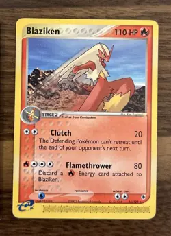 Manectric Holo Rare 9/109 & Blaziken 15/109 EX Ruby and Saphire Pokemon Card 🔥 - Image 3