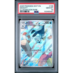 PSA 10 DEWOTT #106 POKEMON WHITE FLARE ILLUSTRATION RARE - Image 1