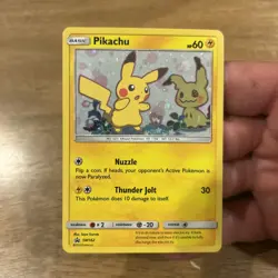 Pokemon Pikachu SM162 Black Star Promo HOLO- 60 HP Saya Tsuruta 2019 Excellent - Image 2