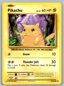 Pikachu 35/108 C Evolutions NM Pokemon - Image 1