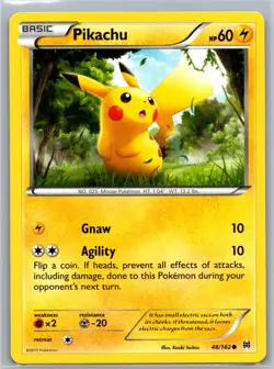 Pikachu 48/162 C BREAKthrough LP / MP Pokemon - Image 1
