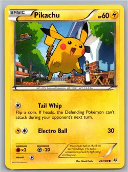 Pikachu 20/108 C Roaring Skies MP / HP Pokemon - Image 1