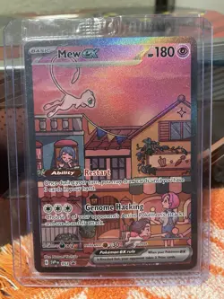 Pokemon TCG Mew EX 053 Scarlet & Violet 151 Black Star SEALED Promo Card - Image 1
