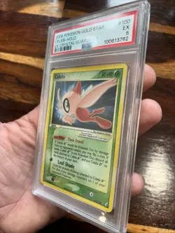 PSA 5 EX Celebi Gold Star 100/100 Pokemon EX Crystal Guardians - Image 3