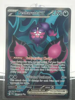 Pecharunt ex 085/064 Ultra Rare Shrouded Fable Pokemon Near Mint - Image 1