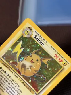 Pokemon TCG Raichu Fossil Holo Rare Card 14/62 - Image 3