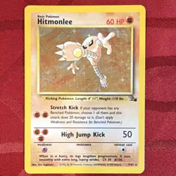 The Pokemon Company Hitmonlee 7/62 Fossil Holo Rare 60 HP English Unlimited - Image 1