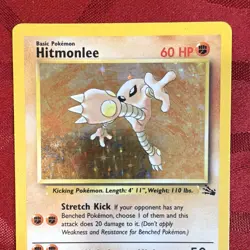 The Pokemon Company Hitmonlee 7/62 Fossil Holo Rare 60 HP English Unlimited - Image 3