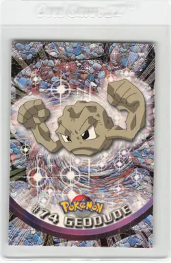 Topps Series 1 1999 TV Animation Ed GEODUDE #74 Pokemon Character Card - Image 1