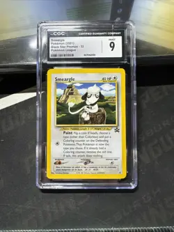Pokemon Smeargle League Black Star Promo #32 CGC 9 Mint - Image 1