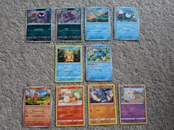 10 Card Pokemon bundle, psyduck, golduck, charmander, haunter And More - Image 1