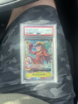 2025 One Piece CCG Monkey D. Luffy Illustration Box Vol.3 #109 PSA 10 Holo - Image 2