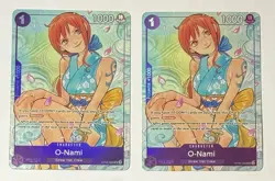 2025 ONE PIECE PROMOS ILLUSTRATION BOX VOL.1 #062 O-NAMI English (2x) Cards - Image 1
