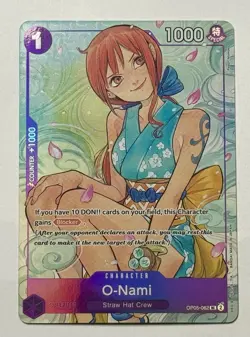2025 ONE PIECE PROMOS ILLUSTRATION BOX VOL.1 #062 O-NAMI English (2x) Cards - Image 3
