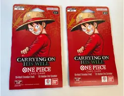 2x One Piece Card Game: Carrying On His Will (OP-13) – Sleeved Booster - Image 1