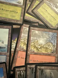 Lot Of 21: Magic: The Gathering Ice Age Land Cards - 4 Snow-covered - Image 5