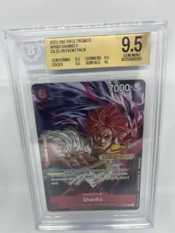 2025 ONE PIECE CHAMPIONSHIP 2025-26 EVENT PACK #083 SHANKS BGS 9.5 - Image 1