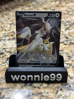 Arceus V 122/172 Ultra Rare Brilliant Stars Pokemon TCG METAL CARD PROMO NM - Image 1