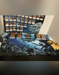 World of Warcraft TCG Scourgewar Card Lot w/ Playmat, Poster, Box, 461 Cards - Image 2