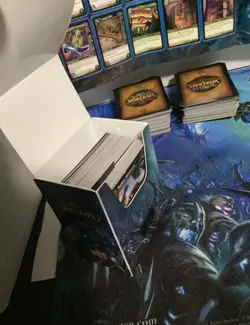 World of Warcraft TCG Scourgewar Card Lot w/ Playmat, Poster, Box, 461 Cards - Image 4
