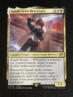 MTG Final Fantasy Squall, SeeD Mercenary 0243 NM Rare - Image 1