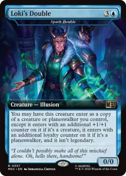 NM Extended Art Loki's Double, MTG, Heroes Commander, Magic the Gathering, 337 - Image 1