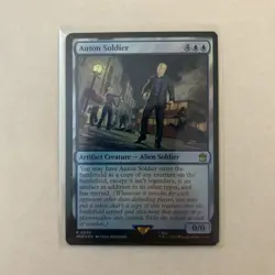 MTG FOIL Auton Soldier Universes Beyond: Doctor Who NM - Image 1